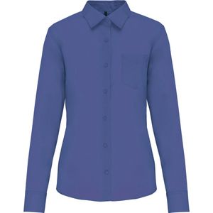 Kariban Overhemd in onderhoudsvriendelijk polykatoen-popeline dames K549 - Cobalt Blue - XS