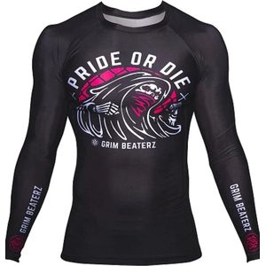 PRiDE or Die Rash Guard Grim Beaterz Zwart maat XXL