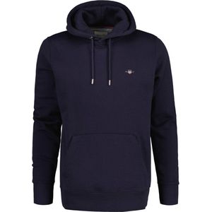 GANT heren O-hals hoodie shield logo blauw