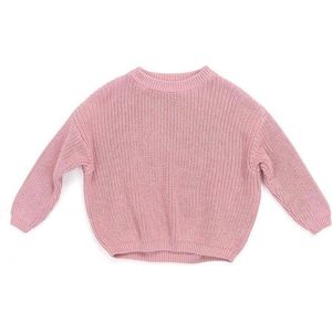 Uwaiah oversize knit sweater - Candy Rose - Trui voor kinderen - 92/18-24M