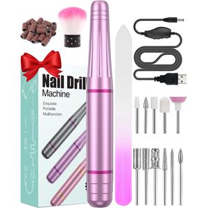 Professionele Nagelschuurmachine - 12-in-1 Manicure en Pedicure Set - Draagbaar en Krachtig