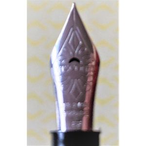 Visconti – penpunt voor vulpen - 23kt Pd 950 One Tone Small Palladium Black Feeder - Extra Fijn