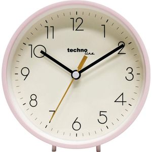 Technoline Model H PINK - Wandklok - Tafelklok - Analoog - Quartz - Rond - Kunststof - Roze