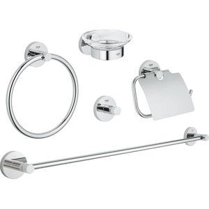 GROHE Essentials badkamer accessoireset (5-in-1) - Chroom