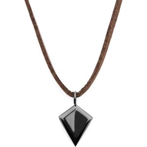 Lucleon - Heren - Leer Ketting - Bruin