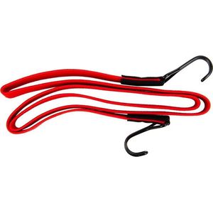 Afdekzeilwinkel - Platte spanband 150cm rood PP dubbele haak