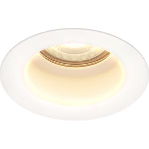 HOFTRONIC Mari - LED inbouwspot verdiept Wit - 2700K Warm wit licht - Verwisselbare GU10 5 Watt 400 Lumen - Dimbaar - IP65 waterdicht - Voor binnen en buiten - Zaagmaat:67-75mm - Inbouwdiepte: 111mm - Voor binnen - badkamer en buiten