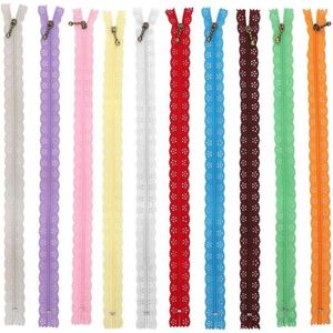 10pcs lace zipper - full length 35cm - diy nylon coil flower zipper - side zippers - sewing accessories - clothing for diy sewing - custom craft - bed bag - traditional British - Celtic folk