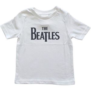 The Beatles Kinder Tshirt -0-3 maanden- Drop T Logo Wit
