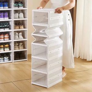 Schoenenkast 6-Laags met Deuren – Stofdicht & Duurzaam Plastic – Laadbaar & Ruimtebesparend – Voor Schoenen, Laarzen & Accessoires
