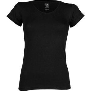RJ Bodywear - V-hals T-Shirt Zwart - S