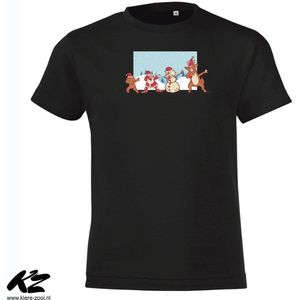 Klere-Zooi - Christmas Dabbing - Kids T-Shirt - 128 (7/8 jaar)