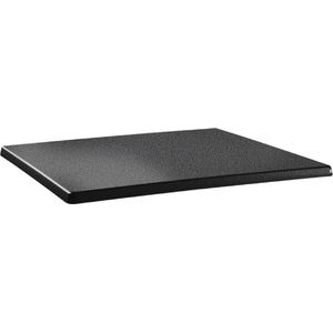 Topalit Smartline rechthoekig tafelblad antraciet 120x80cm