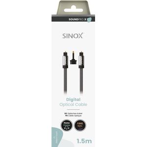 Sinox - SOUND PRO X - Aansluitkabel Toslink 1,5 mtr.