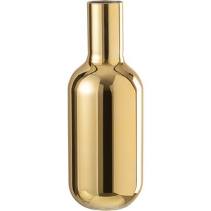J-Line vaas Fles Decoratief - glas - goud - large