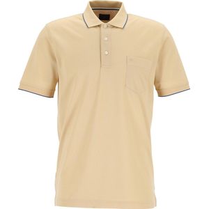 OLYMP Polo Casual - modern fit polo - beige - Maat: M