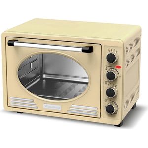 Z-line Retro RVS Elektrische Oven – 45 liter – 2000W - EV45R - Creme