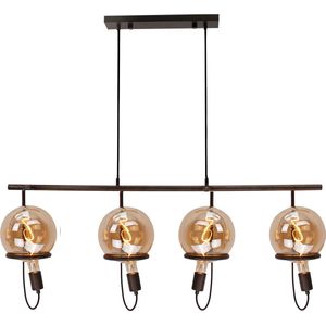 Chericoni Anello Hanglamp - 4 lichts - 115 cm breed - E27 - Zwart