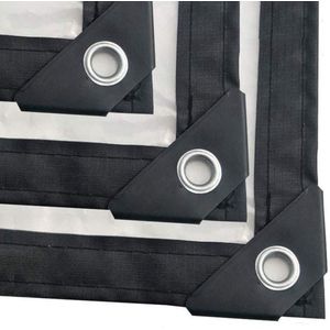 Afdekzeil waterdicht - Bescherming tegen weersinvloeden - 1 stuk - Transparant - 2 x 2,5 m