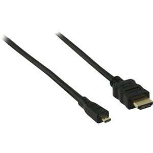 Transmedia Micro HDMI - HDMI kabel - zwart - 0,50 meter