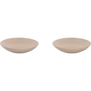 Mammoet Bord diep Spirit 21.5 cm Offwhite Stoneware 2 stuk(s)