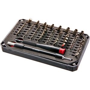 Parkside - Precisiegereedschapsset - bitset 64 delig met flexibel verlengstuk