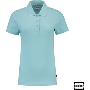 Tricorp poloshirt slim-fit dames - Casual - 201006 - lichtblauw - maat XXXL