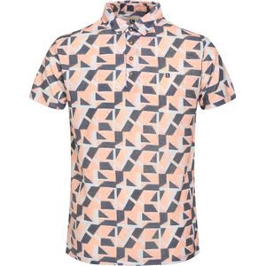 Gabbiano Poloshirt Polo Jersey Geometric Printed 234542 972 Soft Peach Mannen Maat - XL
