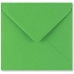 Groene enveloppen 15,5x15,5 cm 100 stuks