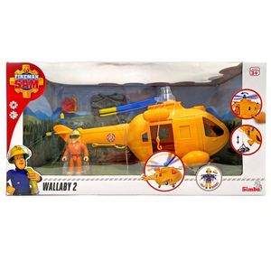 Simba - Brandweerman Sam - Helikopter Wallaby II met figuurtje