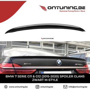 BMW 7 Serie G11 & G12 (2015-2020) Spoiler Glans Zwart M-Style