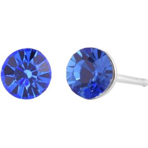 Traveller Oorbellen - Meisje - Blauw - Zilver 925 - Kristal - Preciosa Crystals - Jiwe - 545260