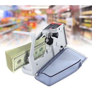 Draagbare mini geldteller met LED-display - Compacte bankbiljettenteller tot 600 stuks/min