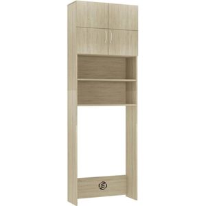 Equivera Wasmachine Ombouw - Wasmachine Kast - Wasmachine Opbouwmeubel - Wasmachine Meubel - Wasmachinekast