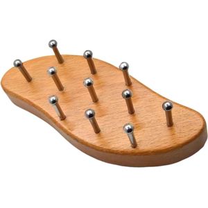 Houten Hoofdhuid Scrub Borstel | Massagekam voor Haargroei en Ontspanning