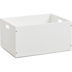 Zeller - Storage Box, stackable, MDF, white