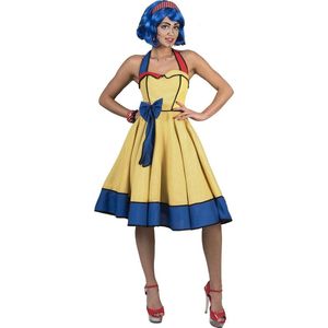 Verkleedpak Rock 'n Roll jurk Pop Art Dress 48-50