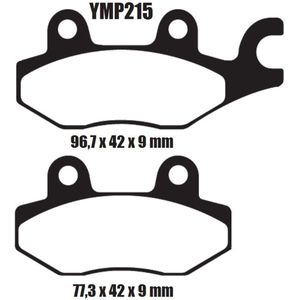 Motor remblokken achterzijde Triumph Daytona 1200 1993 - 1998 YMP215 remblok rem achter