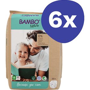 Bambo Nature Luiers - XL Plus - maat 6 (6x 20 stuks)