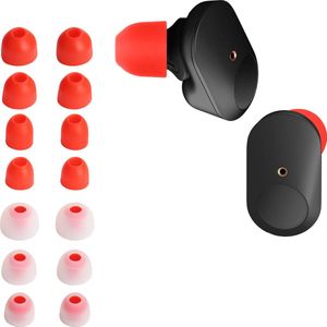 kwmobile 14x Reserve covers voor oordopjes geschikt voor Sony WF-1000XM3 / WF-1000XM4 / WF-1000XM5 - 4 maten - Silicone dopjes voor in-ear headphones