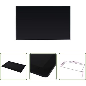 The Living Store Tafelblad van gehard glas 1200x650 mm rechthoekig - Tafeltje - Tafelblad - Eetkamerstoel - Keuken - Woonkamer