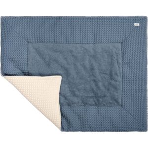 Koeka boxkleed wafel Amsterdam bluestone/natural 75x95