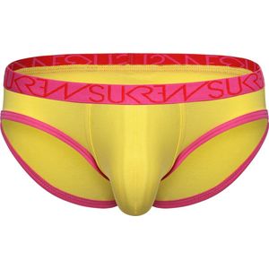 SUKREW Low-rise Brief Carnival Pineapple Yellow - MAAT M - Heren Ondergoed - Slip voor Man - Mannen Slip