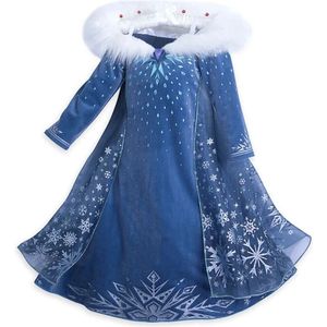 Prinsessenjurk meisje - Frozen - Elsa jurk- carnaval-verkleed kleding-Princessen Speelgoed - 110