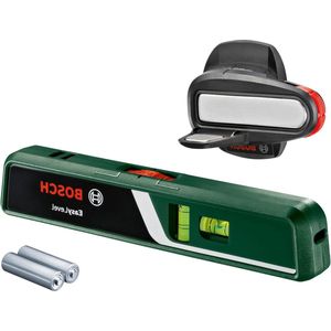 EasyLevel laser waterpas met wandhouder - laserlijn en laserpunt voor flexibel uitlijnen en hoogte overbrengen - Bosch