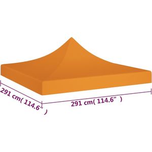 VidaXL Partytentdak 270 g/m² 3x3 m - Oranje