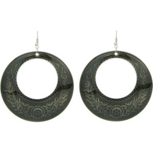 Behave Oorhangers met cirkelvormige hanger in vintage design