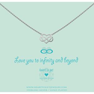 Heart to Get - Ketting met hanger - Zilver - Infinity