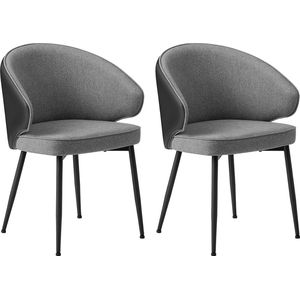 Moderne eetkamerstoelen set van 2 – Met armleuningen