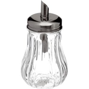 5Five - Suikerpot/suikerstrooier glas met RVS tuit - 180ml